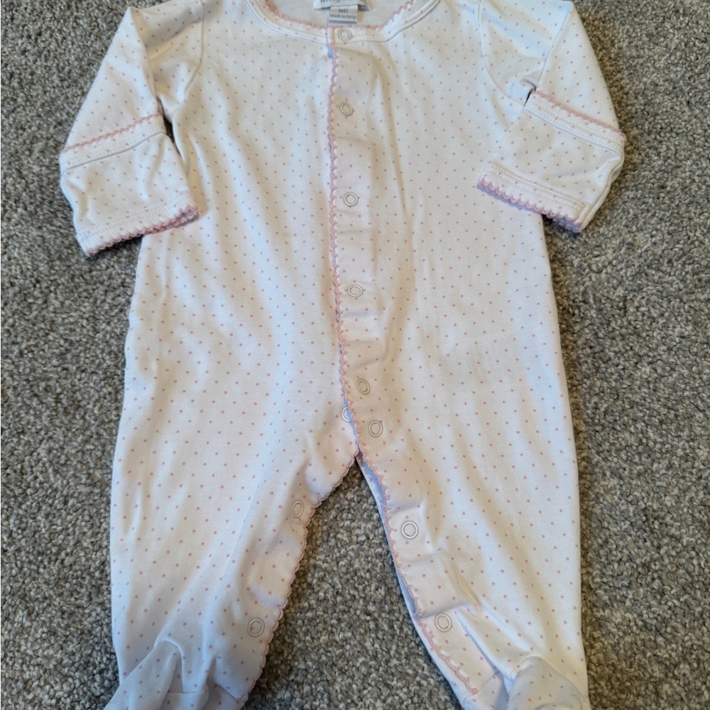 Kissy Kissy Newborn Bitty Dot Footie Sleeper